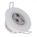 110-240V AC 3 Watt High Power Decorative Recessed LED Ceiling Light Cabinet Spot Down Lamp Cool White